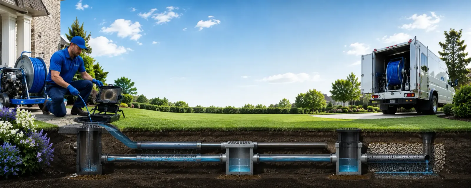 Outdoor drain cleaning information for Oakville, IA